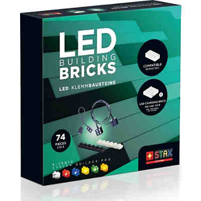 STAX System Builder Pro - LEGO kompatibel -  Zahlreiche LED-Bricks, Kabel, Konnektoren