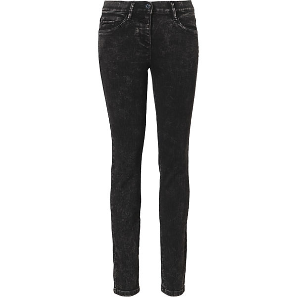 Jeans Slim Fit für Mädchen, Passform Regular