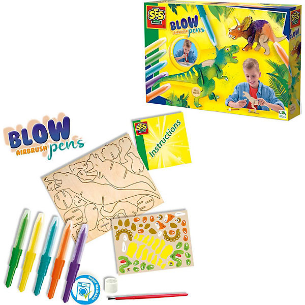 Kreativset Blow Airbrush Pens Dinos