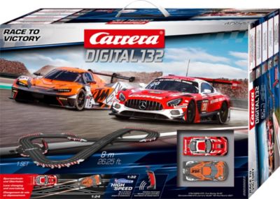 CARRERA DIGITAL 132 - Race to Victory Autorennbahn mit KTM X-BOW GT2 „True  Racing, “ und Mercedes-AMG GT3 