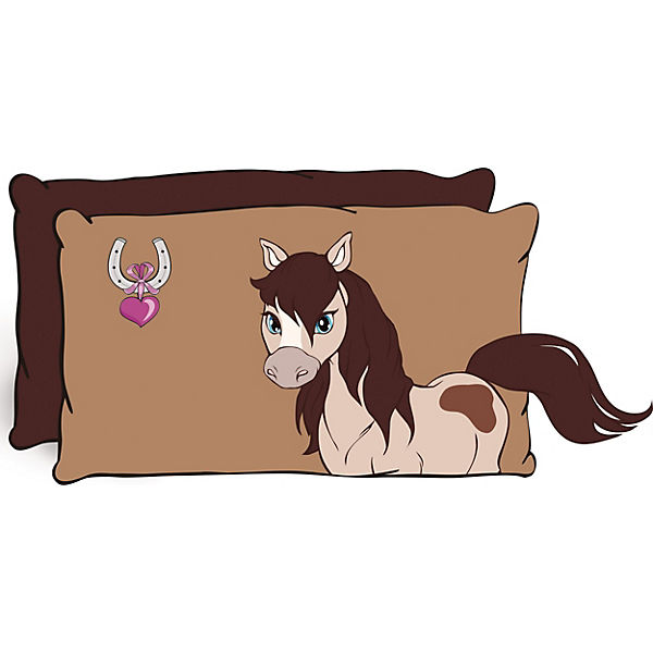 Kissen Pony Loretta, rechteckig, 43 x 25 cm (48381)