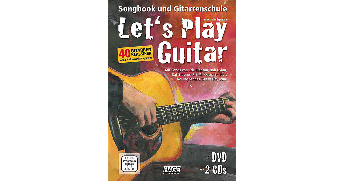 Buch - Let´s Play Guitar, mit DVD u. 2 Audio-CDs