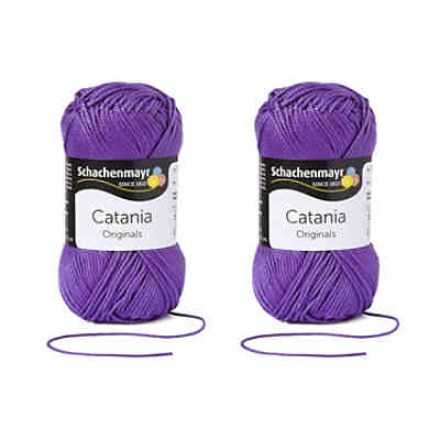 Handstrickgarne Catania, 2x50g Violett
