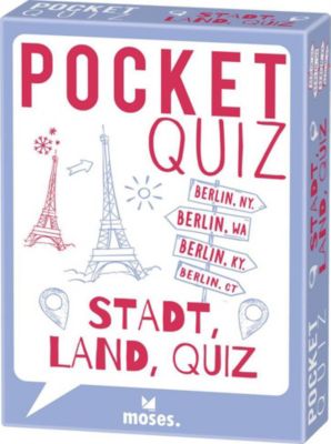Pocket Quiz Stadt, Land, Quiz, moses. Verlag myToys