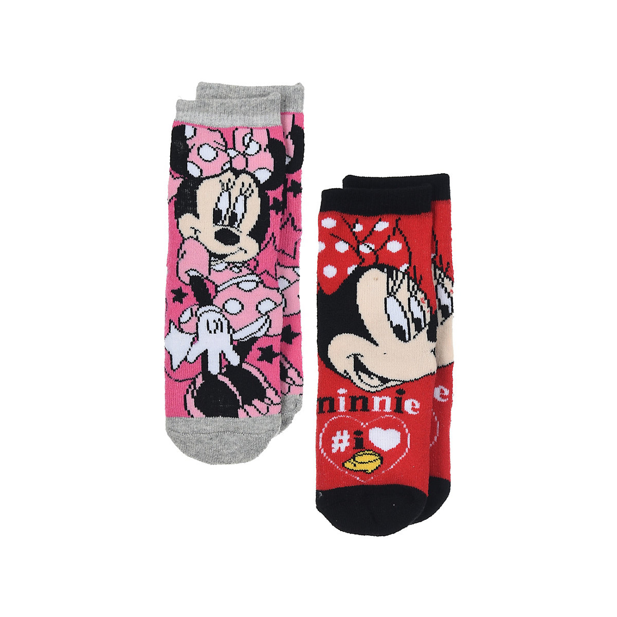 Minnie Mouse Stopper-Socken mit Gumminoppen