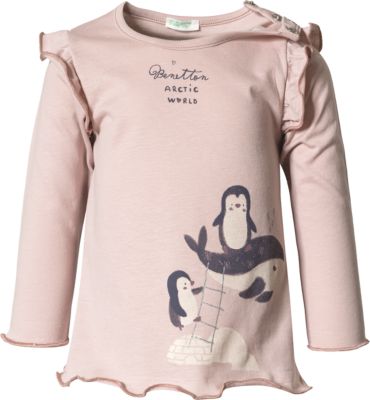 Baby Langarmshirt ARTIC ATMOSFERE für Mädchen, United Colors of Benetton,  grau | myToys | Rundhalsshirts