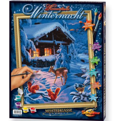 Malen nach Zahlen - Romantische Winternacht, Schipper | myToys