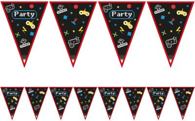 KIDS PARTY WORLD XXL 100 Teile Gamer und Konsolen Party Deko Set 6 Personen
