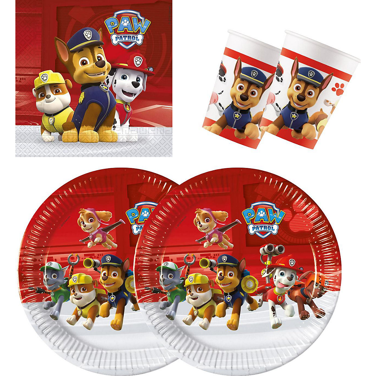 Party-Set S PAW Patrol Ready for Action für 16 Kinder