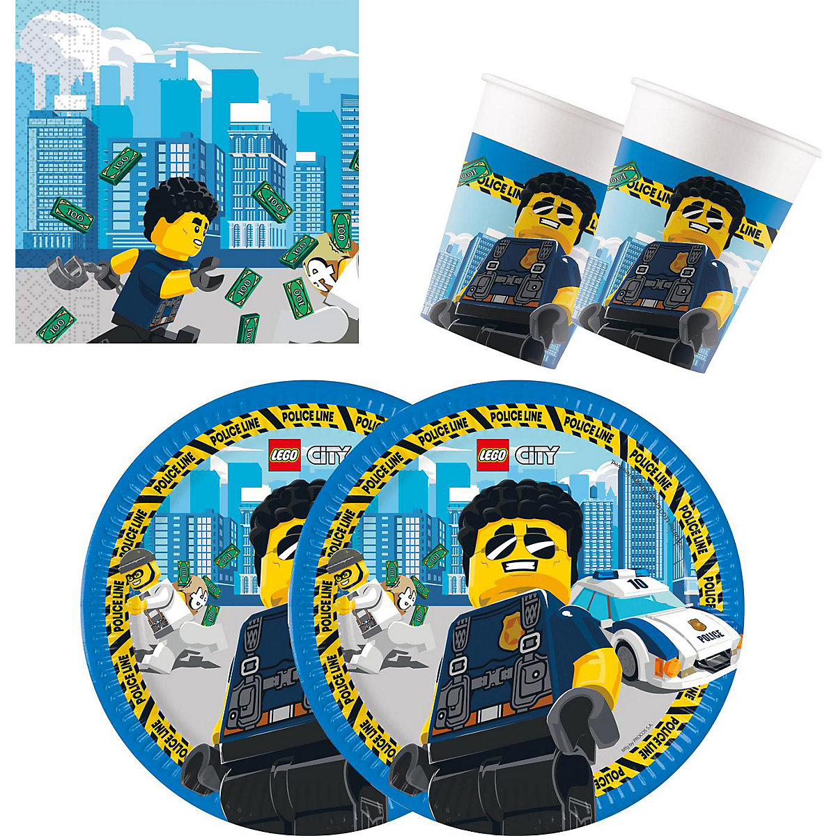 Party-Set S Lego City für 16 Kinder