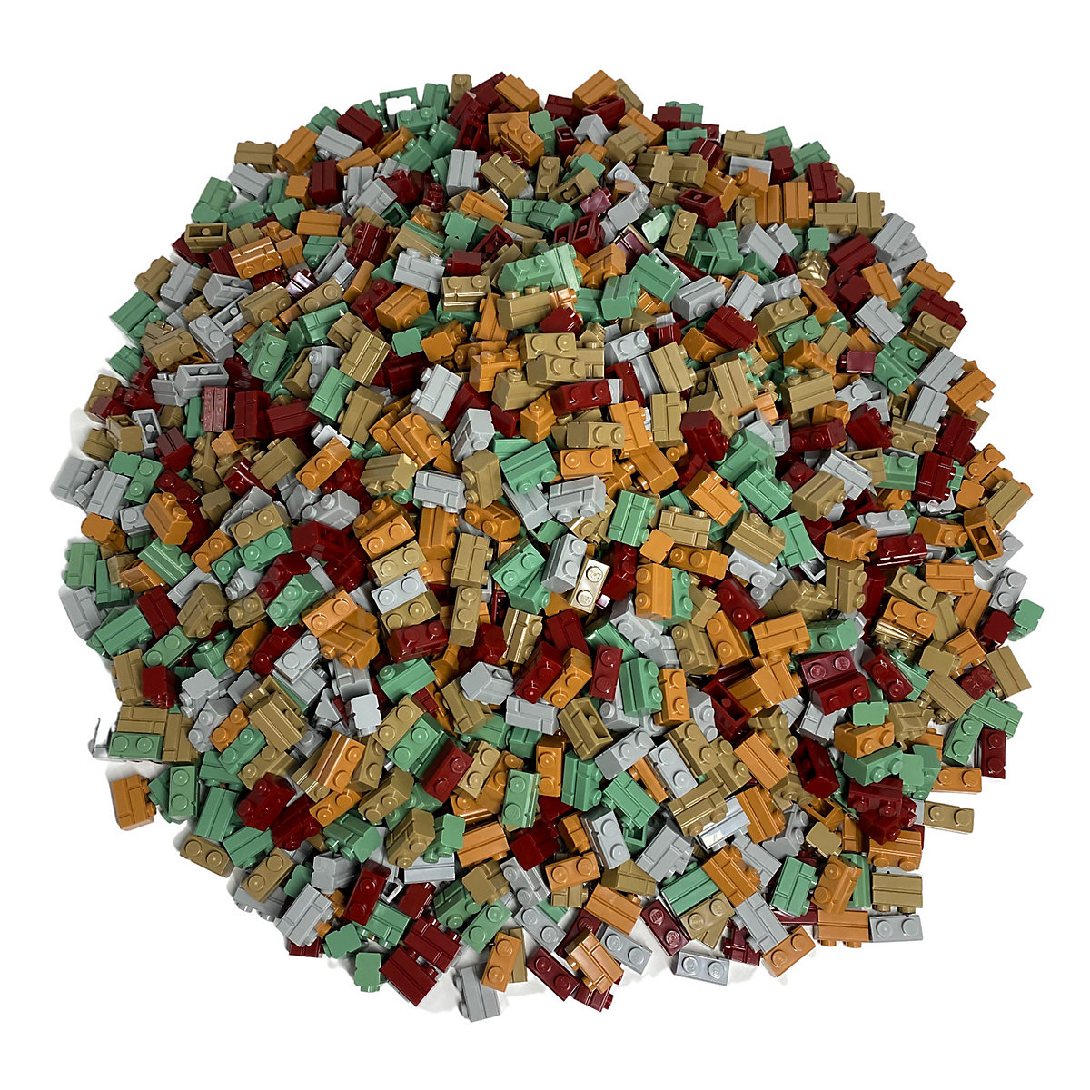 LEGO® 1x2 Mauersteine 50x Stück 98283 Gemischt 50x