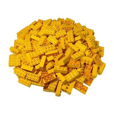 Lego 5 Steine 1 x 4 in gelb 