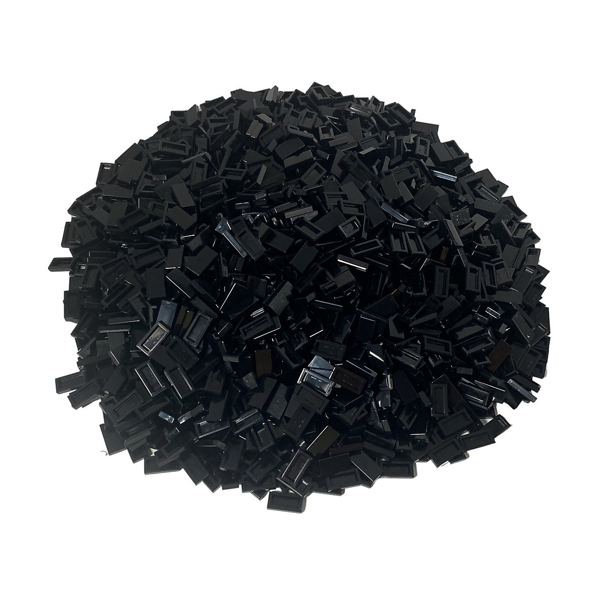 LEGO® 1x2 Fliesen Schwarz 50 Stück Black tile 3069b