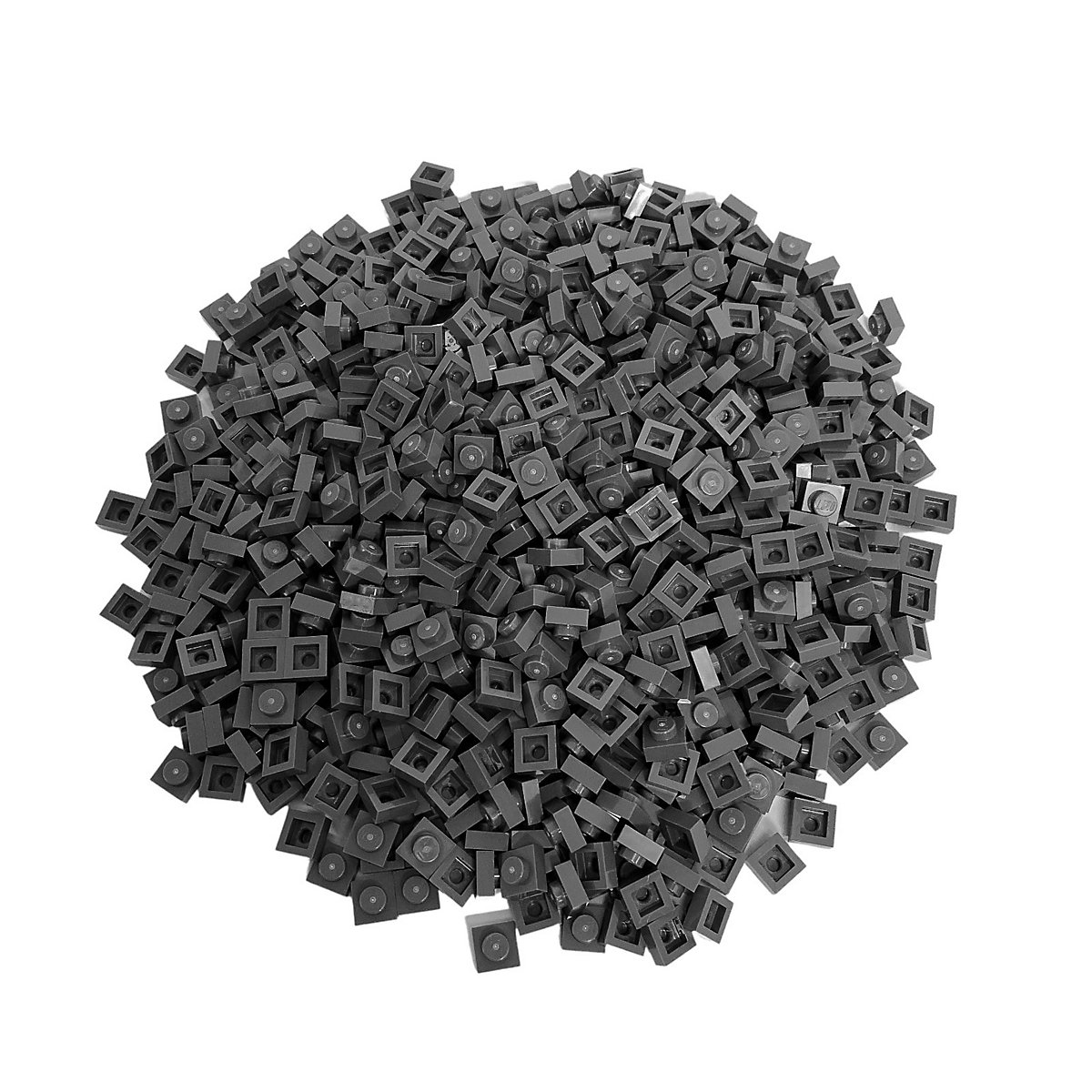 LEGO® 1x1 Platten Dunkelgrau 1000 Stück Dark bluish grey plate 3024