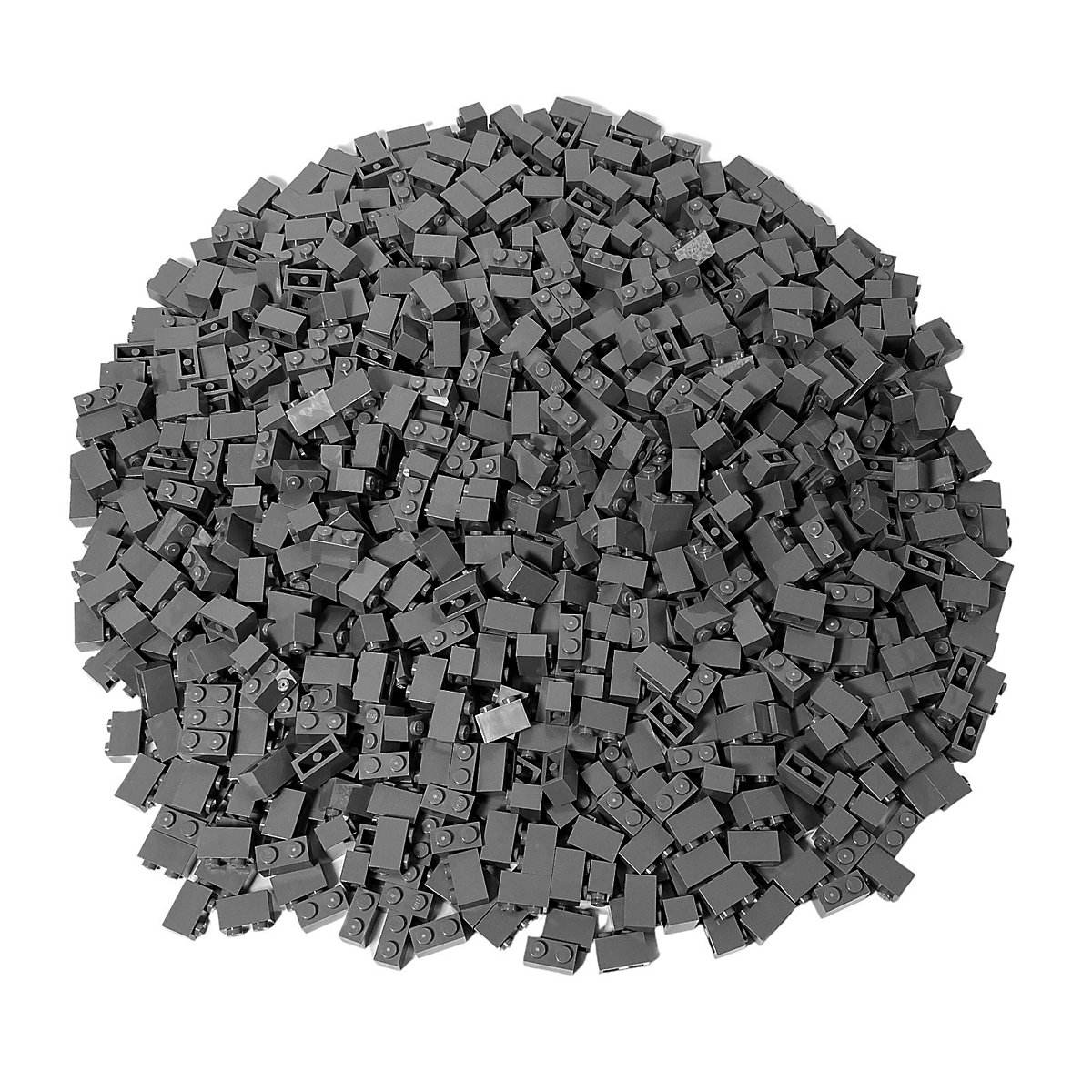 LEGO® 1x2 Steine Dunkelgrau 100 Stueck Dark bluish grey 3004