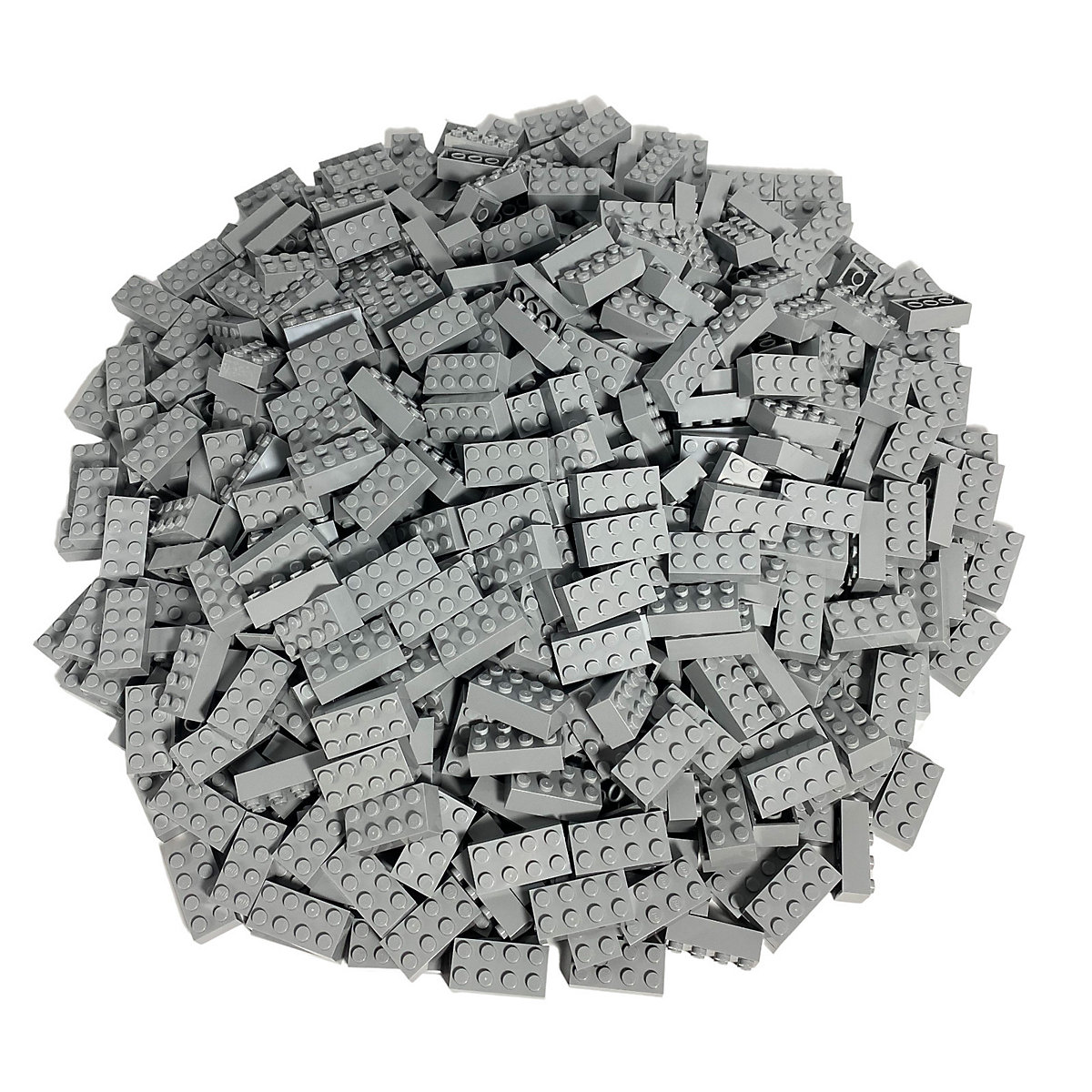 LEGO® 2x4 Steine Hellgrau 1000 Stück Light bluish grey bricks 3001