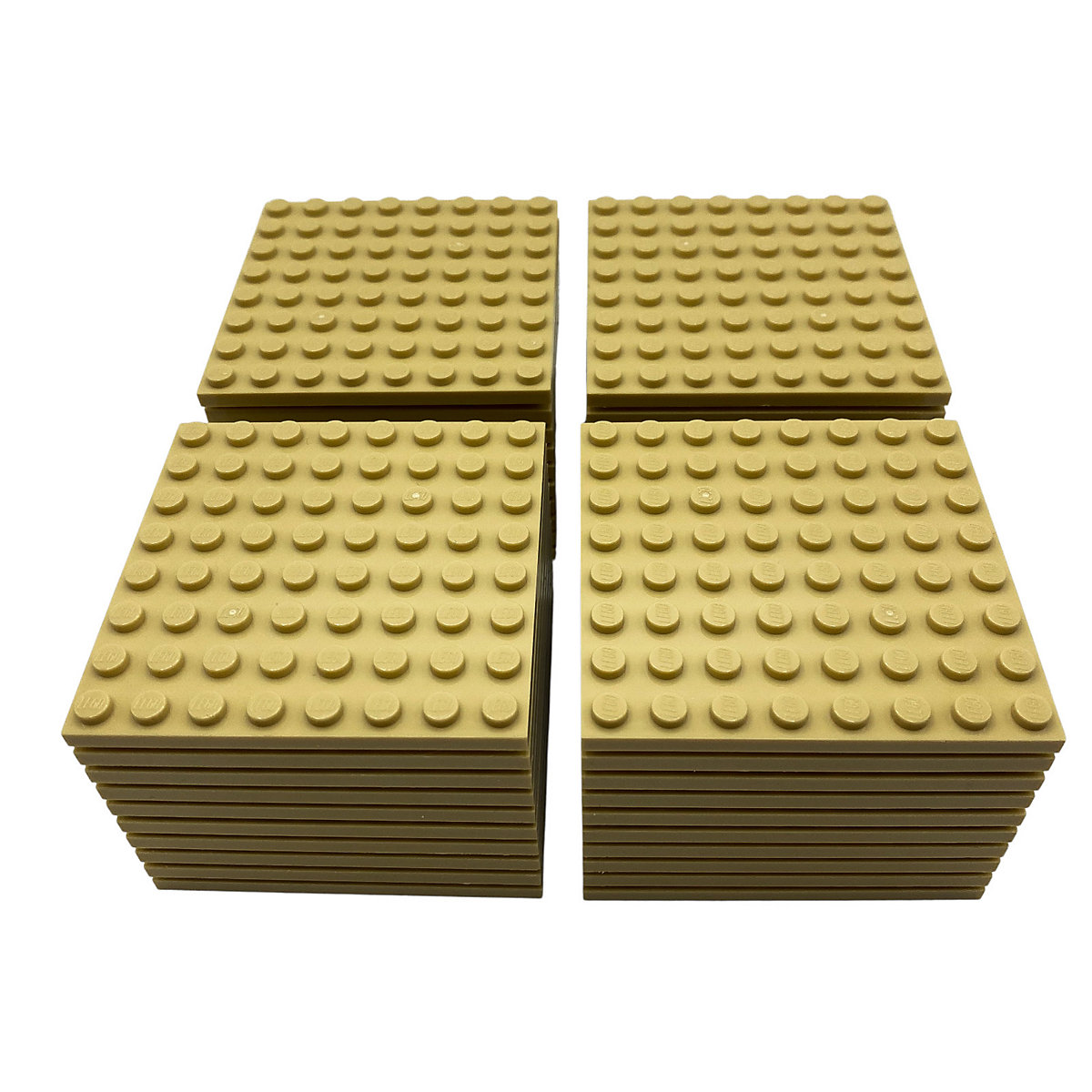 LEGO® 8x8 Bauplatten Tan Beige Platten Beidseitig bebaubar Basics Classic 41539 Menge 25x