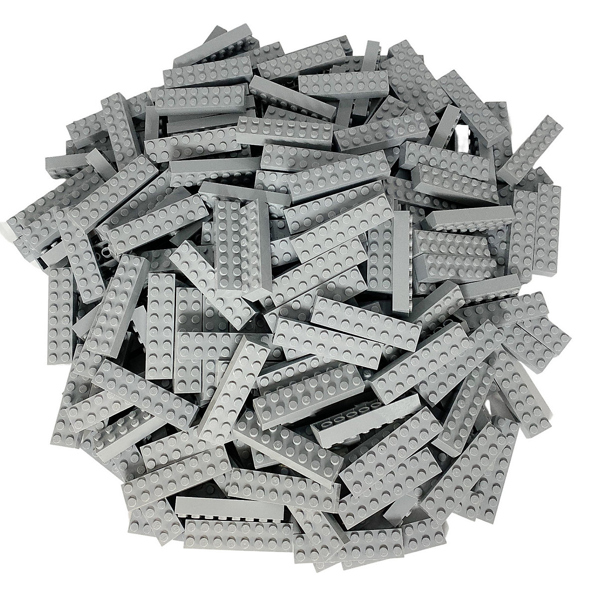 50 Graue LEGO® Steine 2x8 Bausteine Classic Basic City grey 3007