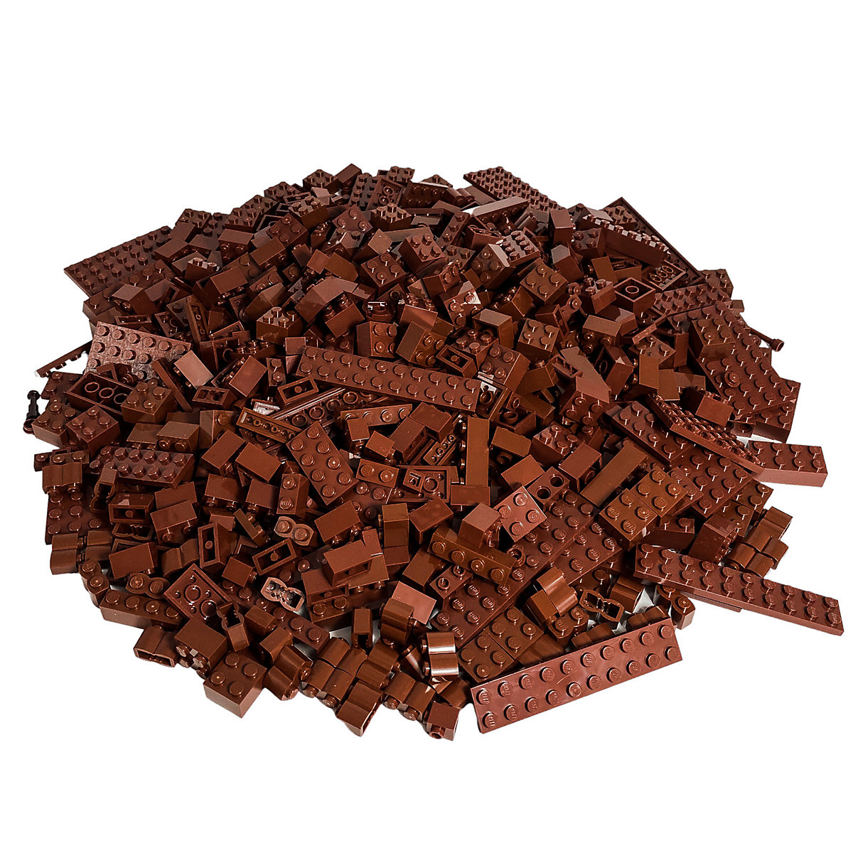 LEGO® Steine Braun gemischt 400 Stück Reddish Brown bricks mix NEU