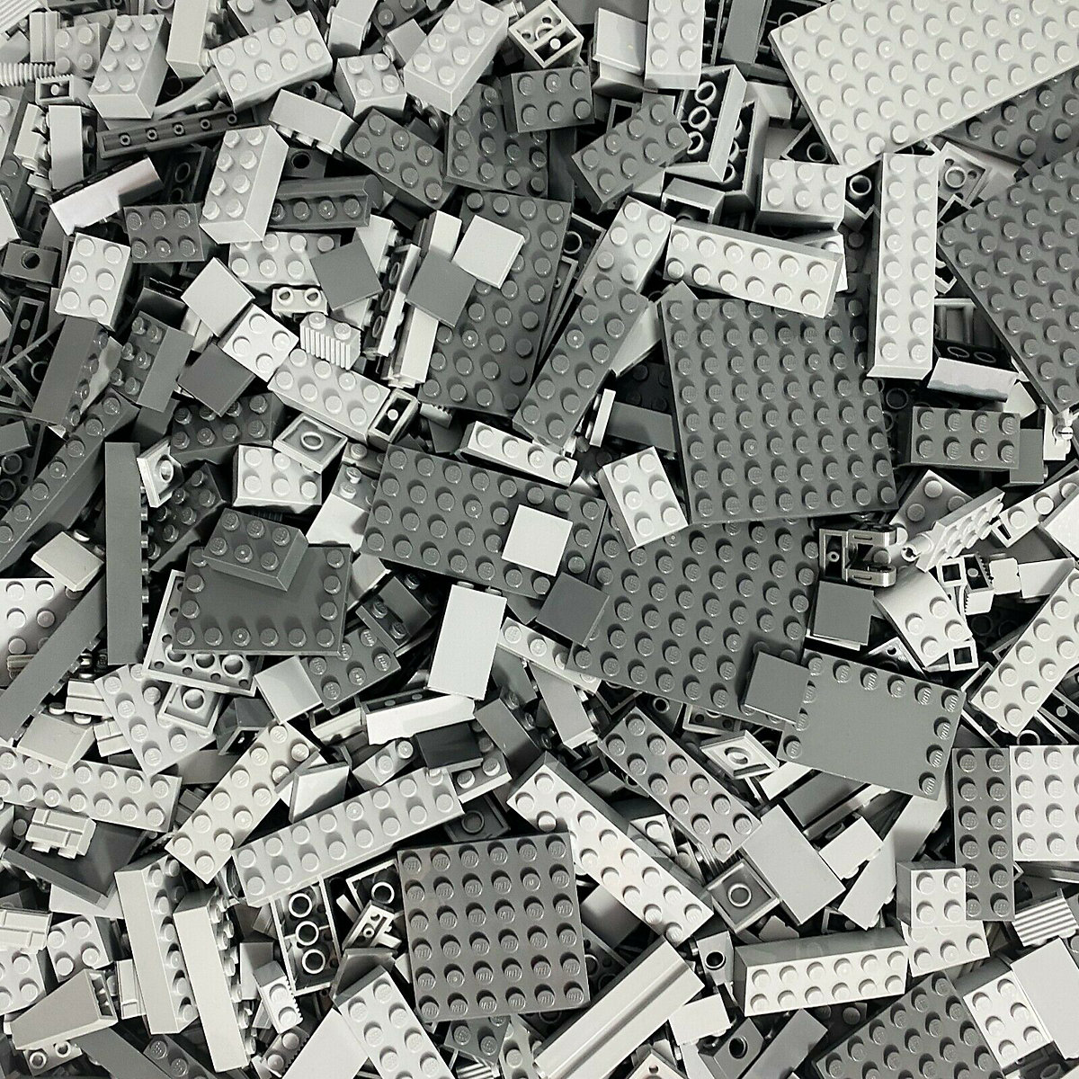 LEGO® Steine Hellgrau/Dunkelgrau gemischt 250 Stück Light/Dark bluish grey bricks mix NEU LEGO® Steine Hellgrau/Dunkelgrau gemischt 250 Stück Light/Dark bluish grey bricks mix NEU