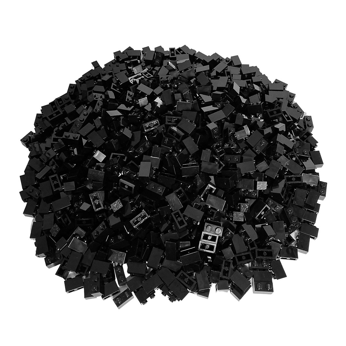 LEGO® 1x2 Steine Schwarz 500 Stück Black bricks 3004