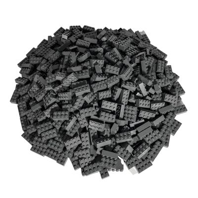 LEGO® 2x4 Steine dunkelgrau Classic Basic grau 3001 Menge 1000 Stueck