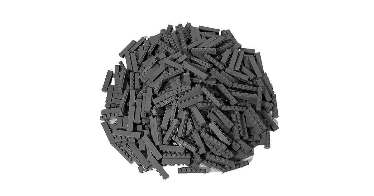 Spielzeug: Lego  1x6 Steine Dunkelgrau - 1000 Stück - Dark bluish grey bricks 3009 dunkelgrau