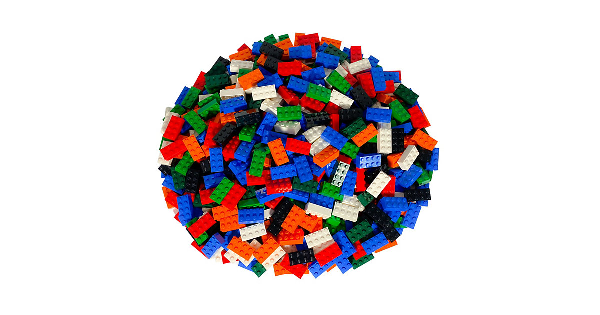 Spielzeug: Lego  2x4 Steine Bunt - 500 Stück - Colorful bricks 3001 mehrfarbig