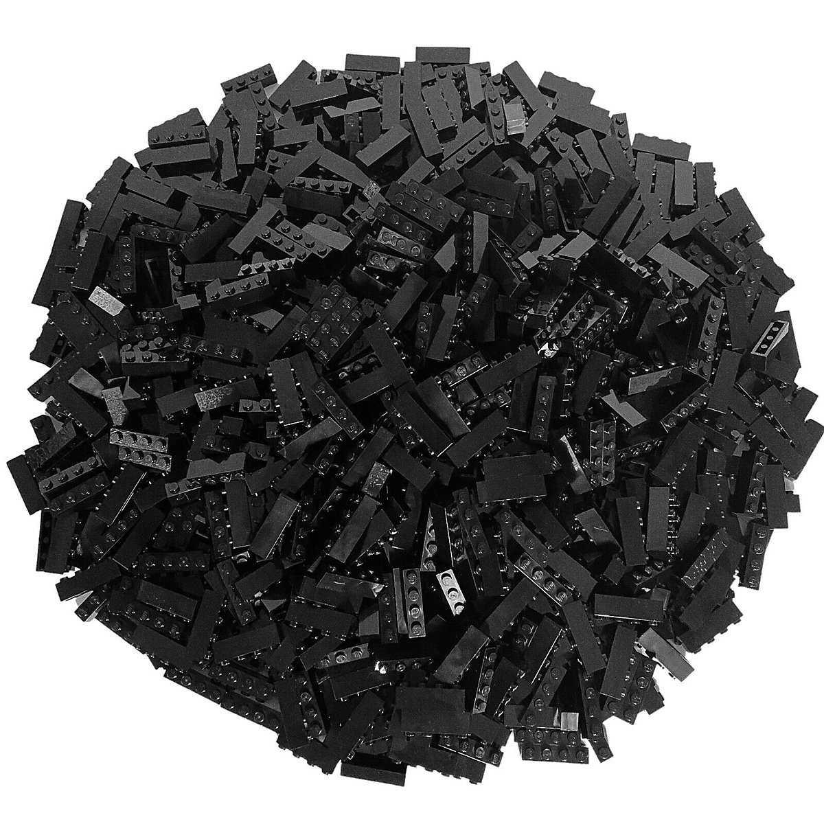 LEGO® 1x4 Steine Schwarz 250 Stück Black Bricks 3010