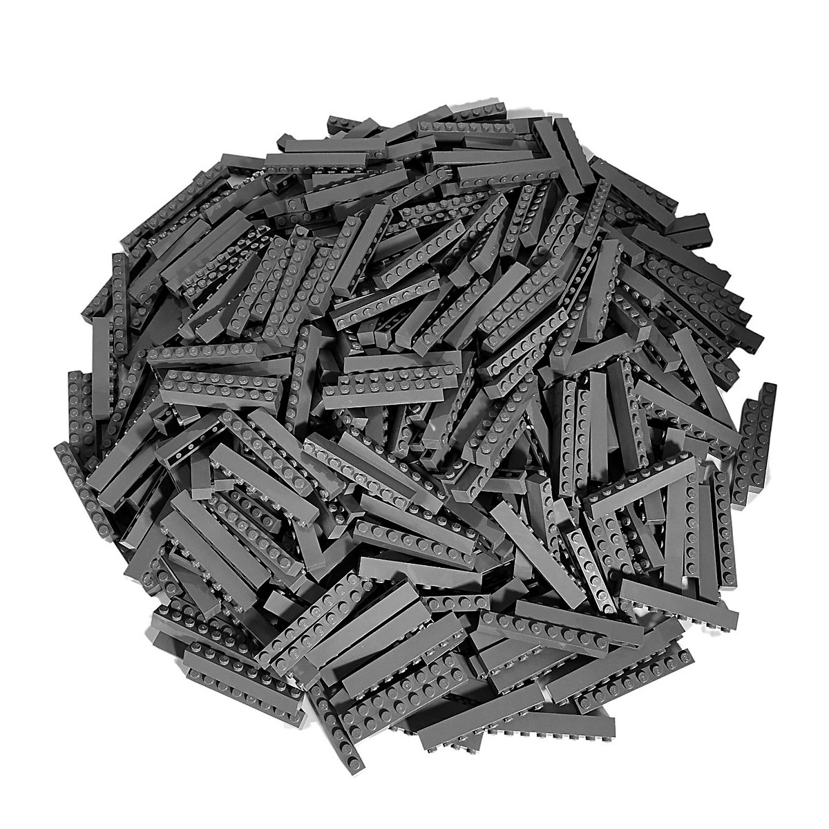 LEGO® 1x8 Steine Dunkelgrau- 50 Stück Dark bluish grey bricks 3008