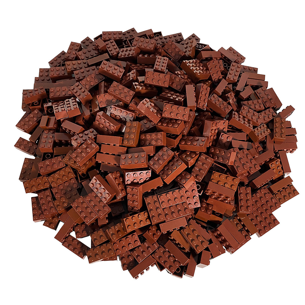 LEGO® 2x4 Steine Rotbraun 100 Stück Reddish brown bricks 3001