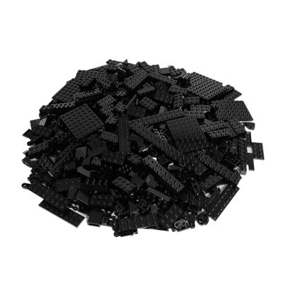 Spielzeug: Lego  Steine Schwarz gemischt - 200 Stück - Black bricks mix - NEU schwarz