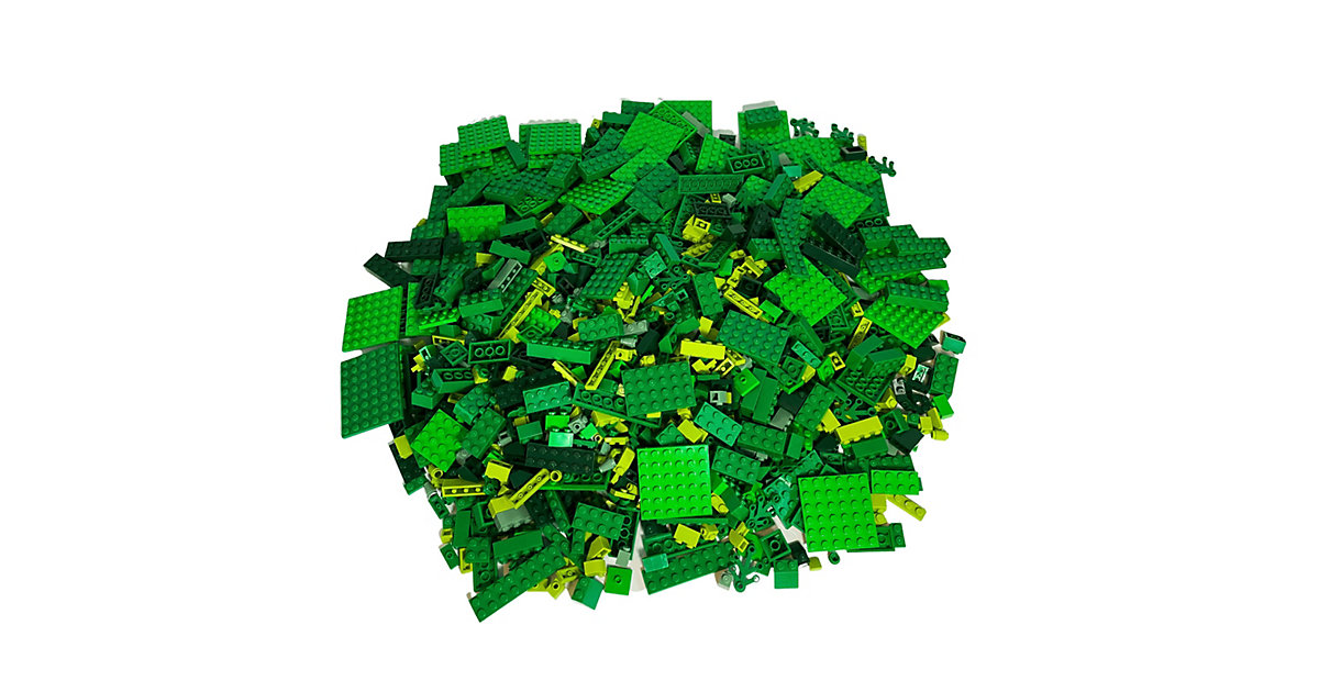 Spielzeug: Lego  Steine Grün gemischt - 300 Stück - Green bricks mix - NEU grün