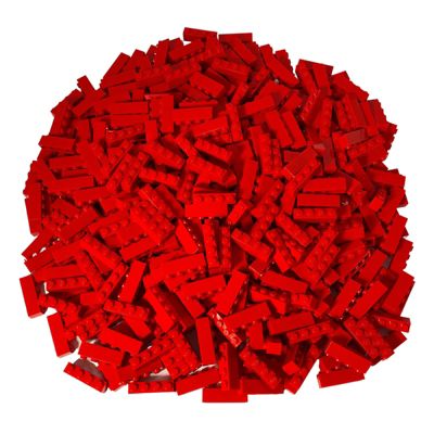 LEGO® 1x4 Steine Rot 1000 Stück Red bricks 3010