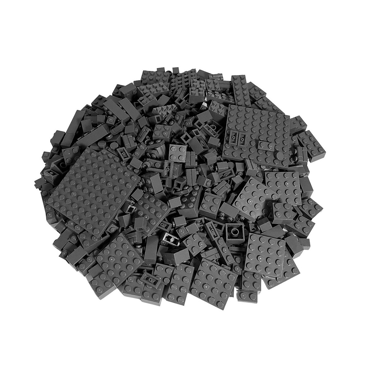 LEGO® Steine dunkelgrau gemischt 1.000 Stück Dark bluish grey bricks mix NEU
