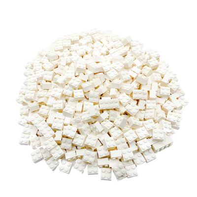 Spielzeug: Lego  2x2 Steine Weiß - 50 Stück - Bricks 3003 weiß