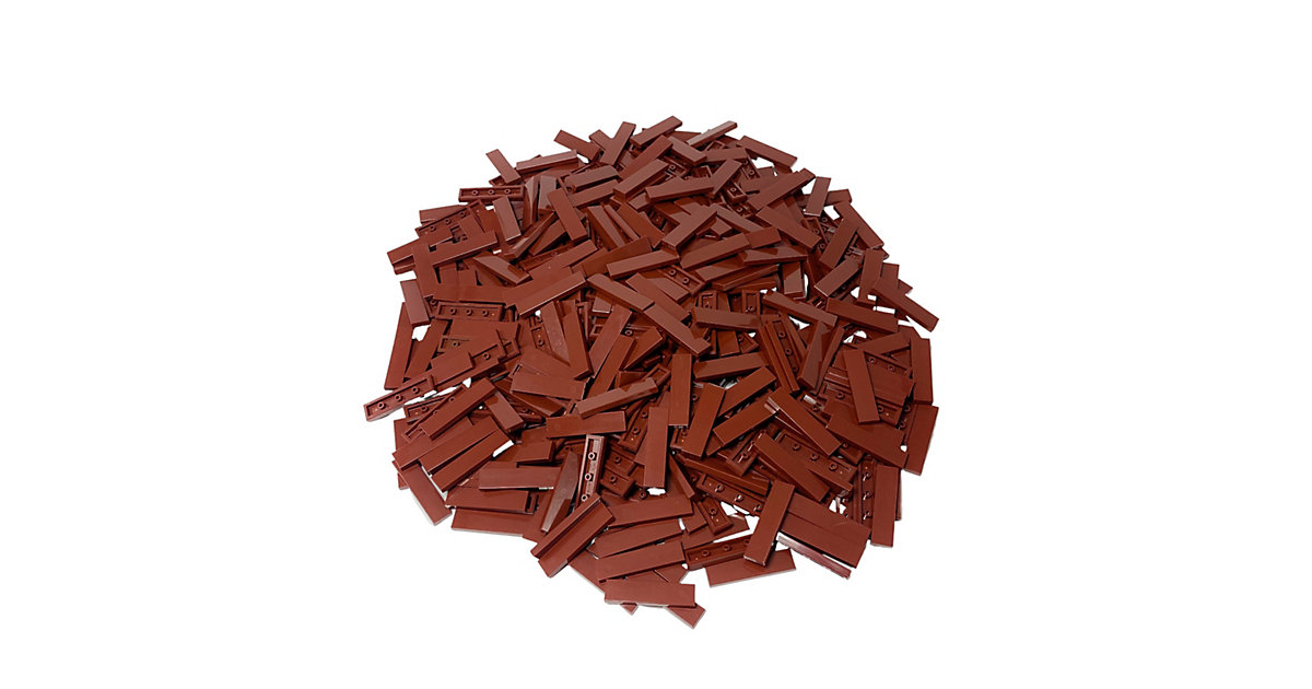 Spielzeug: Lego  1x4 Fliesen Rotbraun - 250 Stück - Reddish brown 2431
