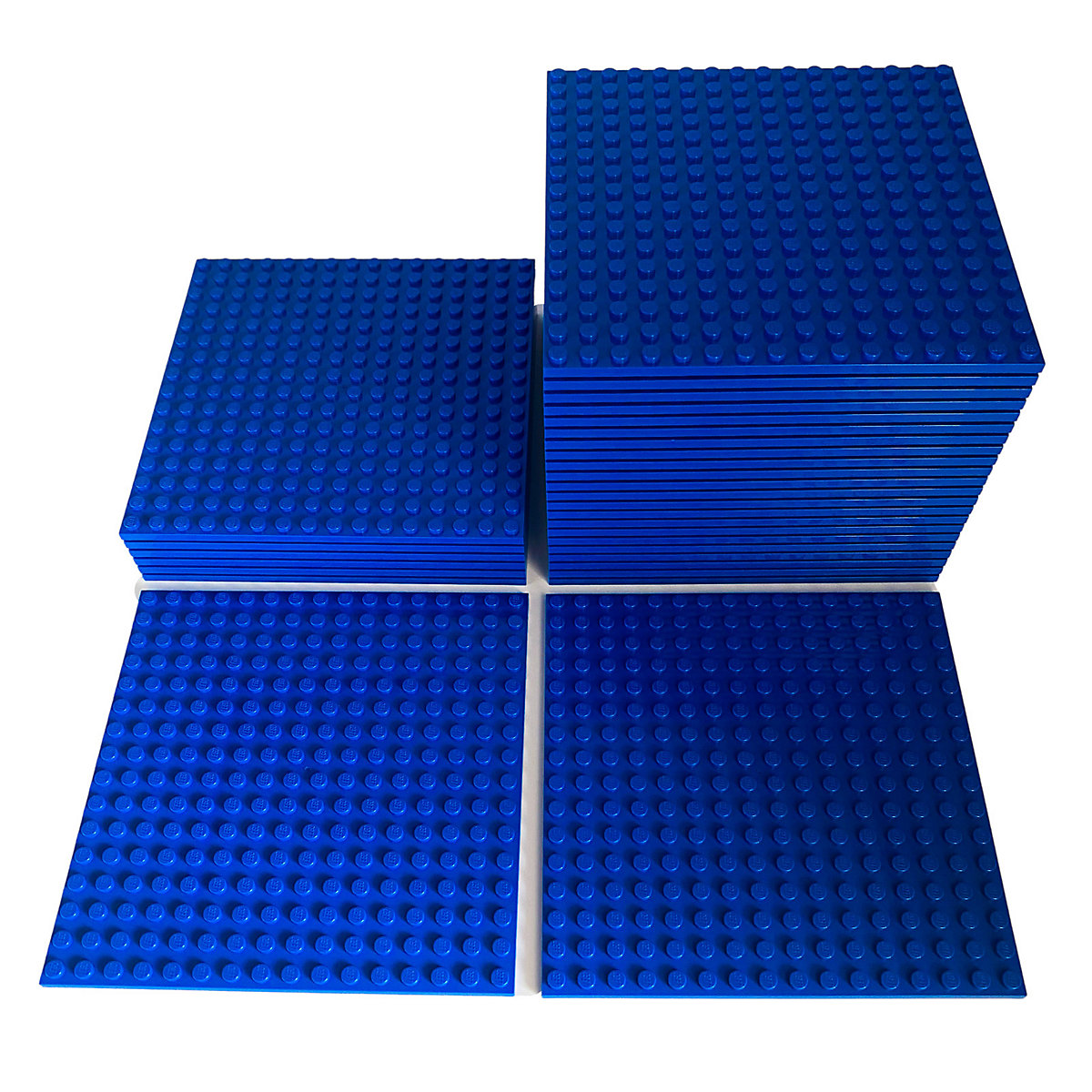 LEGO® 16x16 Bauplatten Blau Platten Beidseitig bebaubar Blue 91405 Menge 12x