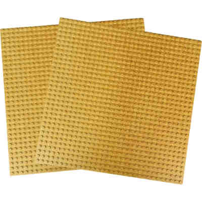 Stapelbare Bauplatte (25,5 x 25,5 cm, 32 x 32 Noppen), Wüstensand, 2er Set