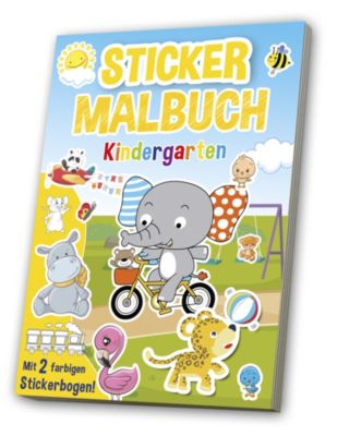 Image of Buch - Mal- & Stickerbuch Kindergarten