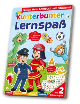 Image of Buch - Sticker Übungsbuch Lernspaß Feuerwehr / Polizei