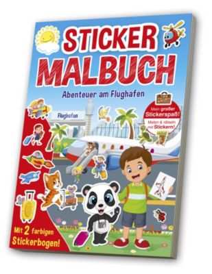 Image of Buch - Mal- & Stickerbuch Flughafen