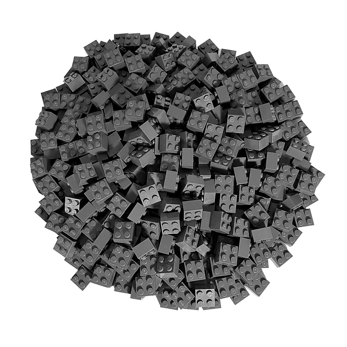 LEGO® 2x2 Steine Dunkelgrau 250 Stück Dark bluish grey bricks 3003