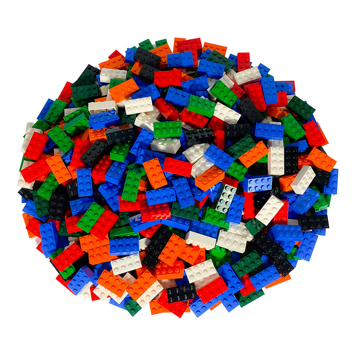 LEGO® 25x Basic Steine 2x4 Classic 3001 Mehrfarbig