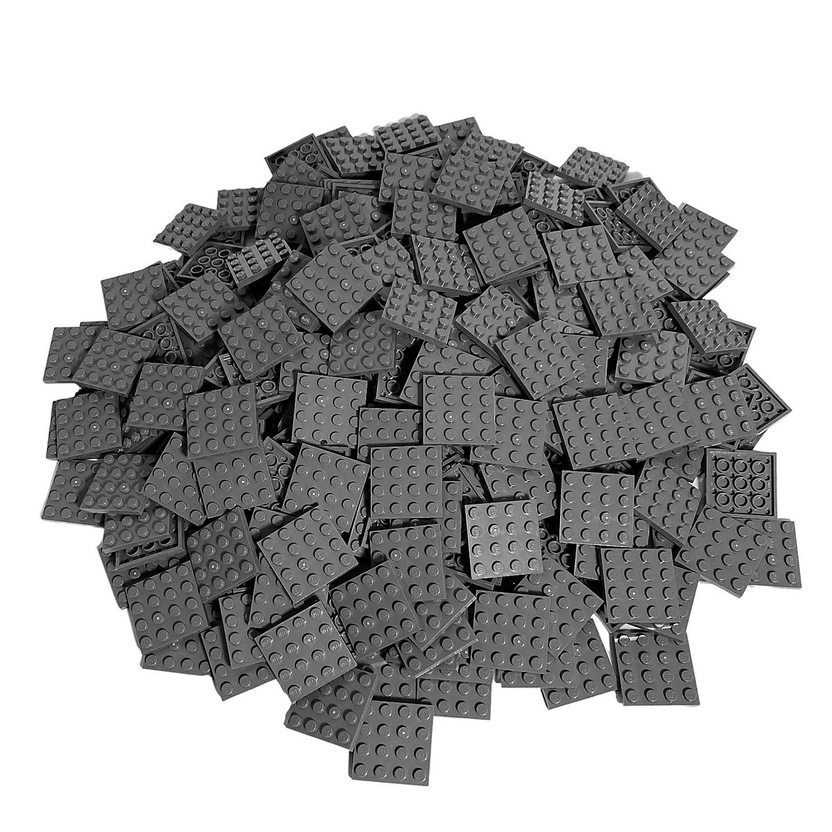 LEGO® Dunkelgrau 4x4 Platten flache Platten Dark Bluish Grey Plate 3031 250x