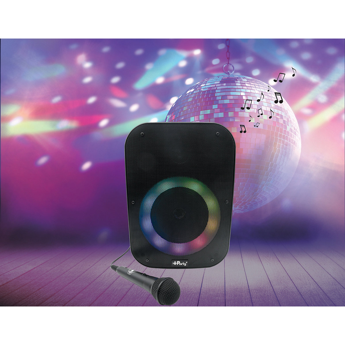 LEXIBOOK iParty Bluetooth® Sound System (35cm) mit Mikrofon