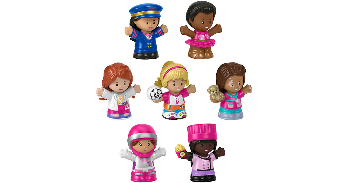 Spielzeug/Sammelfiguren: Mattel Fisher-Price Little People Barbie Traumberuf-Freundinnen Set