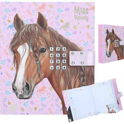 Miss Melody Geheimcode Tagebuch mit Sound, Pferd braun