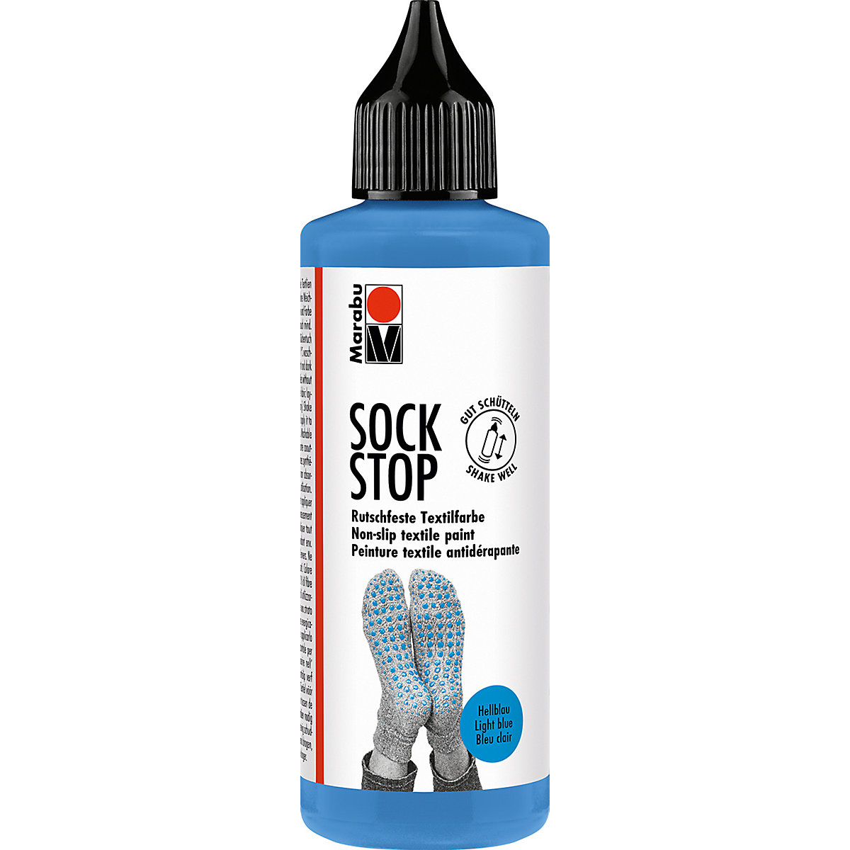 Marabu Sock Stop Rutschfeste Textilfarbe hellblau 90 ml
