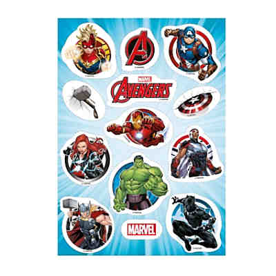 Essbare Mini-Tortenaufleger Avengers Hulk Thor Iron Man